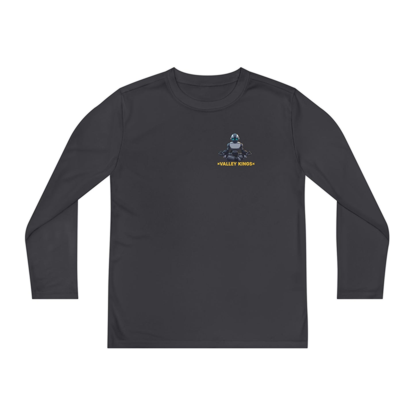Long Sleeve Tee Robot Ninja Peaceful Meditate