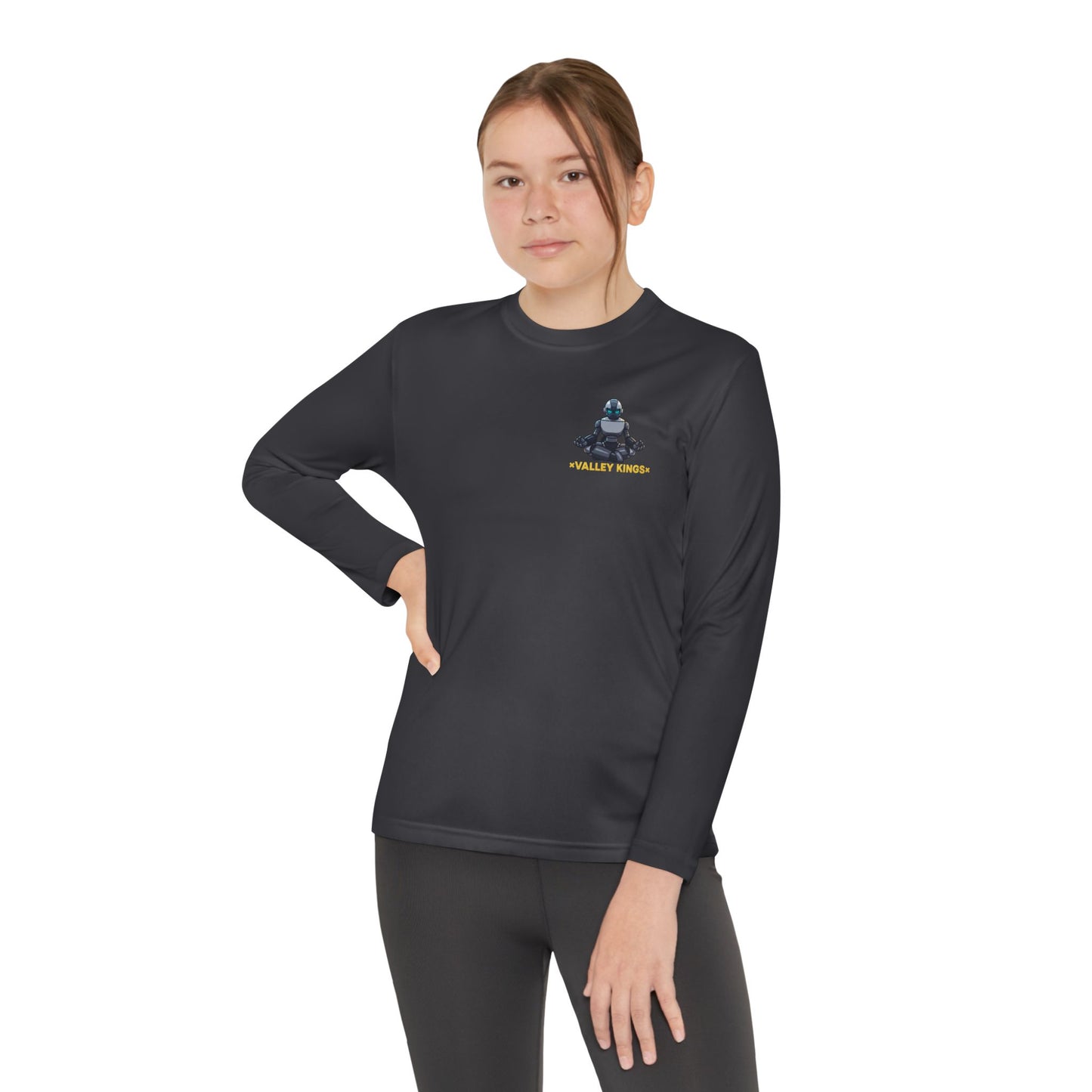 Long Sleeve Tee Robot Ninja Peaceful Meditate