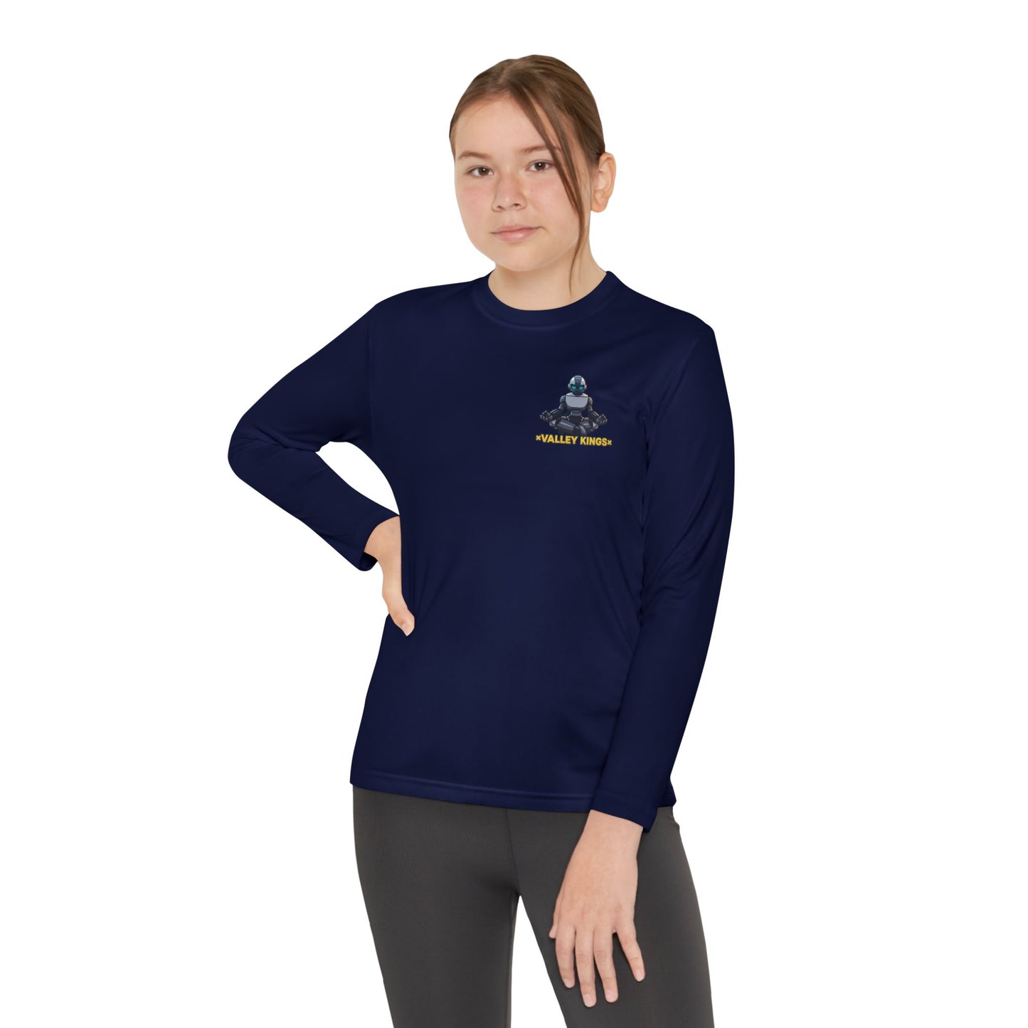 Long Sleeve Tee Robot Ninja Peaceful Meditate