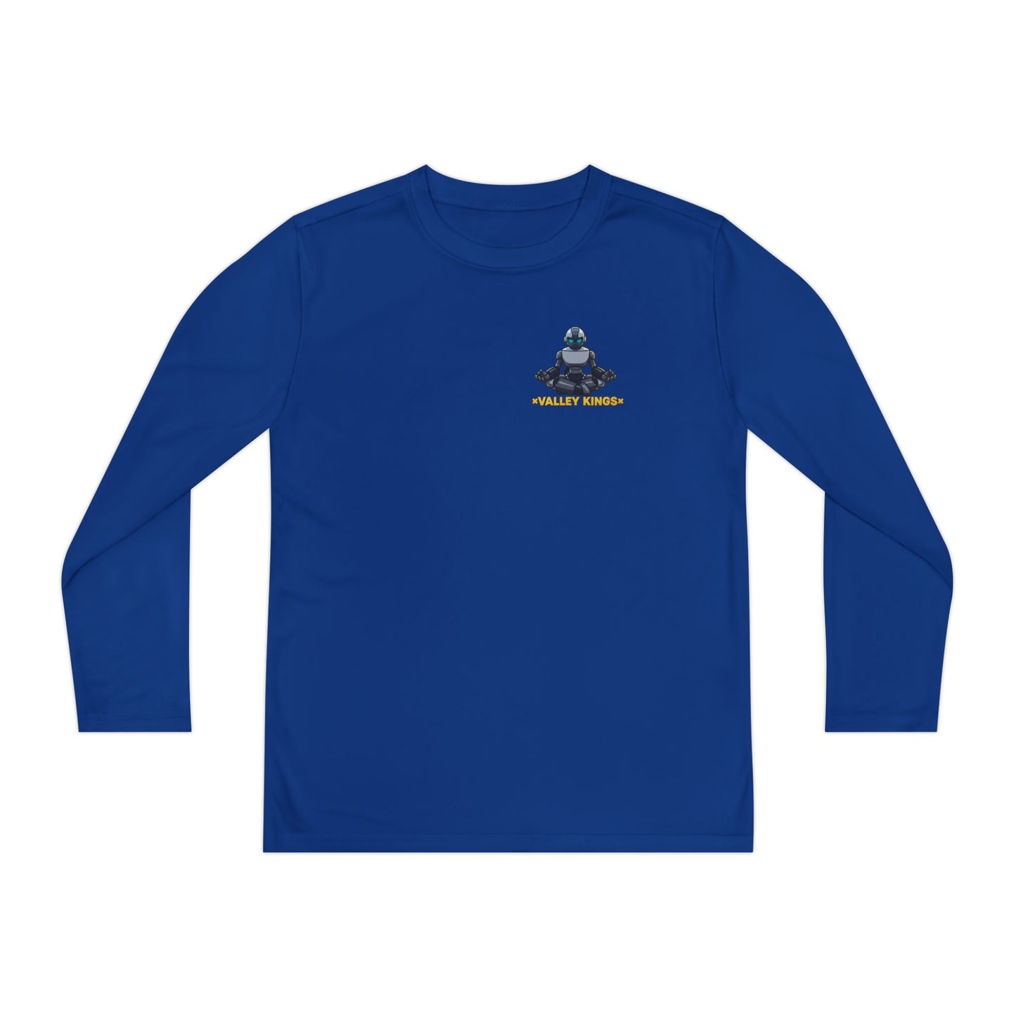 Long Sleeve Tee Robot Ninja Peaceful Meditate