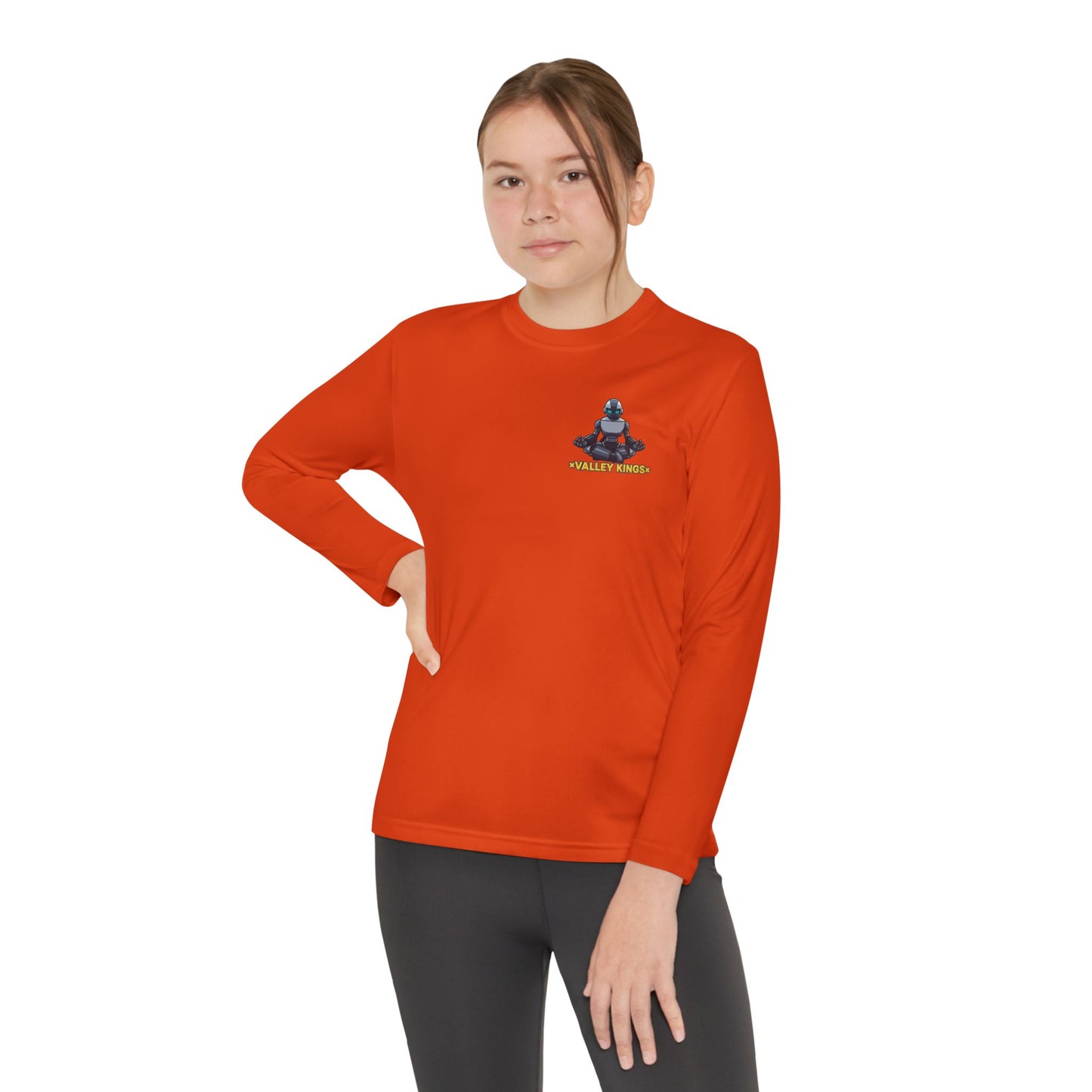 Long Sleeve Tee Robot Ninja Peaceful Meditate