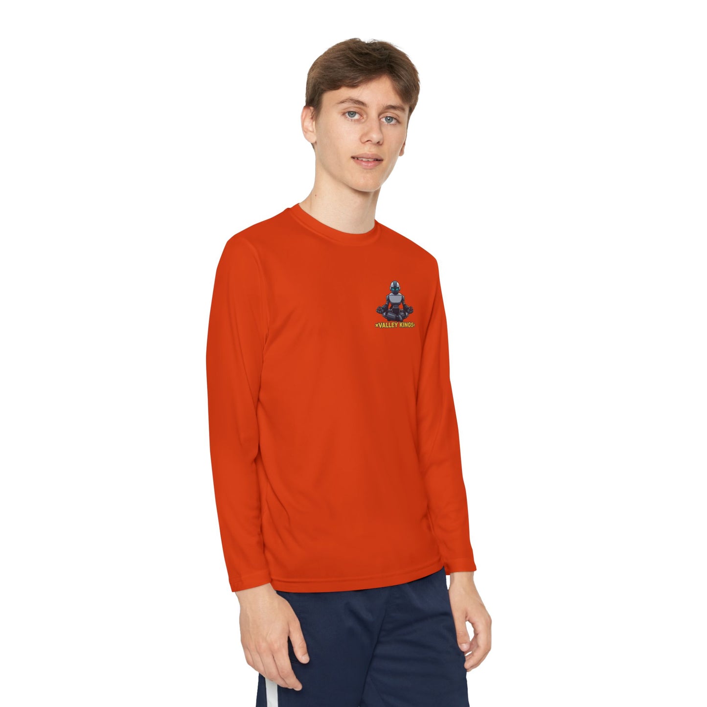Long Sleeve Tee Robot Ninja Peaceful Meditate