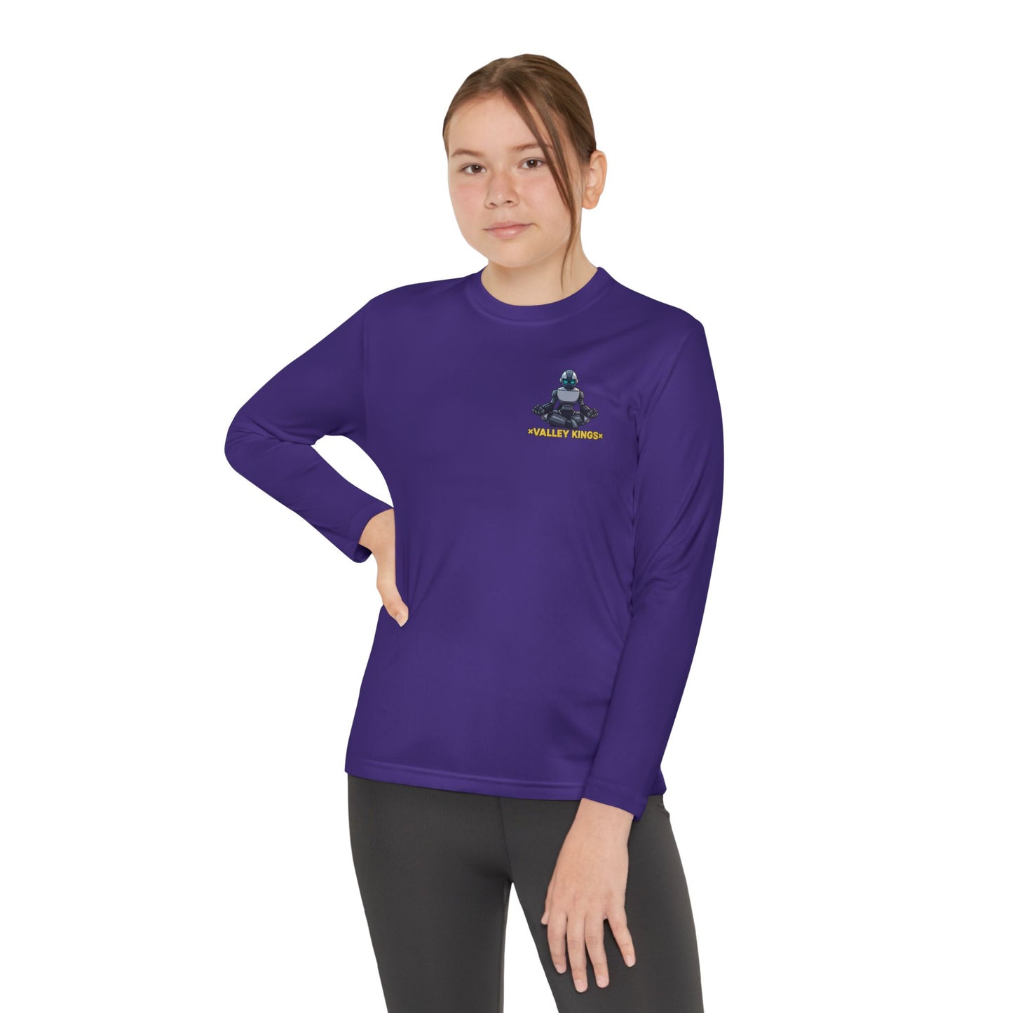 Long Sleeve Tee Robot Ninja Peaceful Meditate