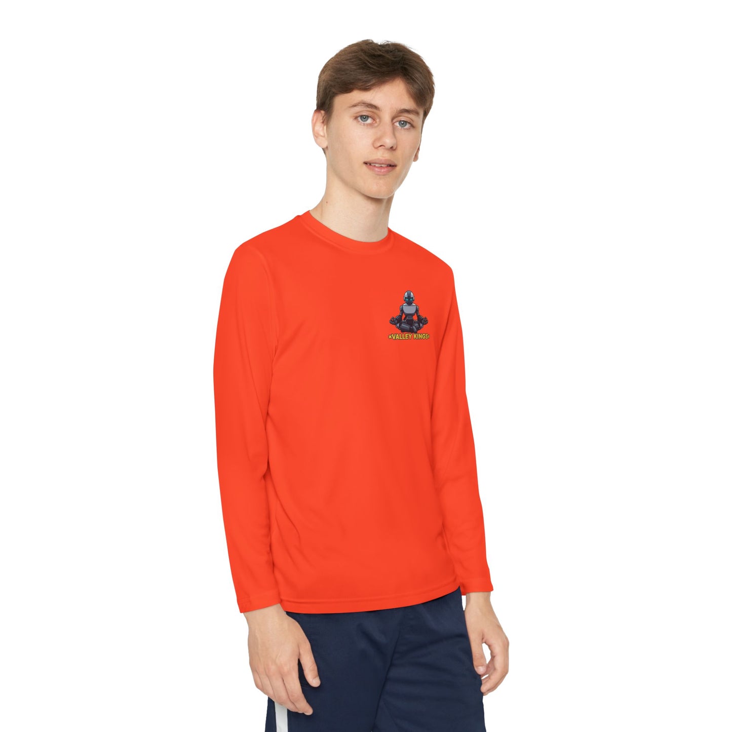 Long Sleeve Tee Robot Ninja Peaceful Meditate