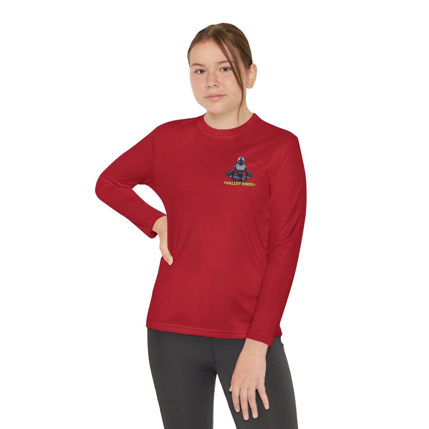 Long Sleeve Tee Robot Ninja Peaceful Meditate