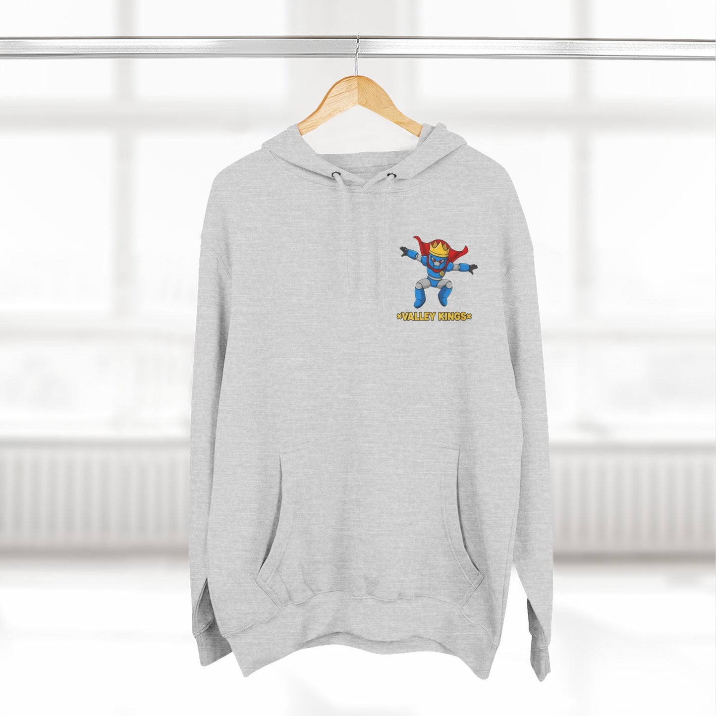Fleece Hoodie - King Philoso Fun Courageous Robot Character Design