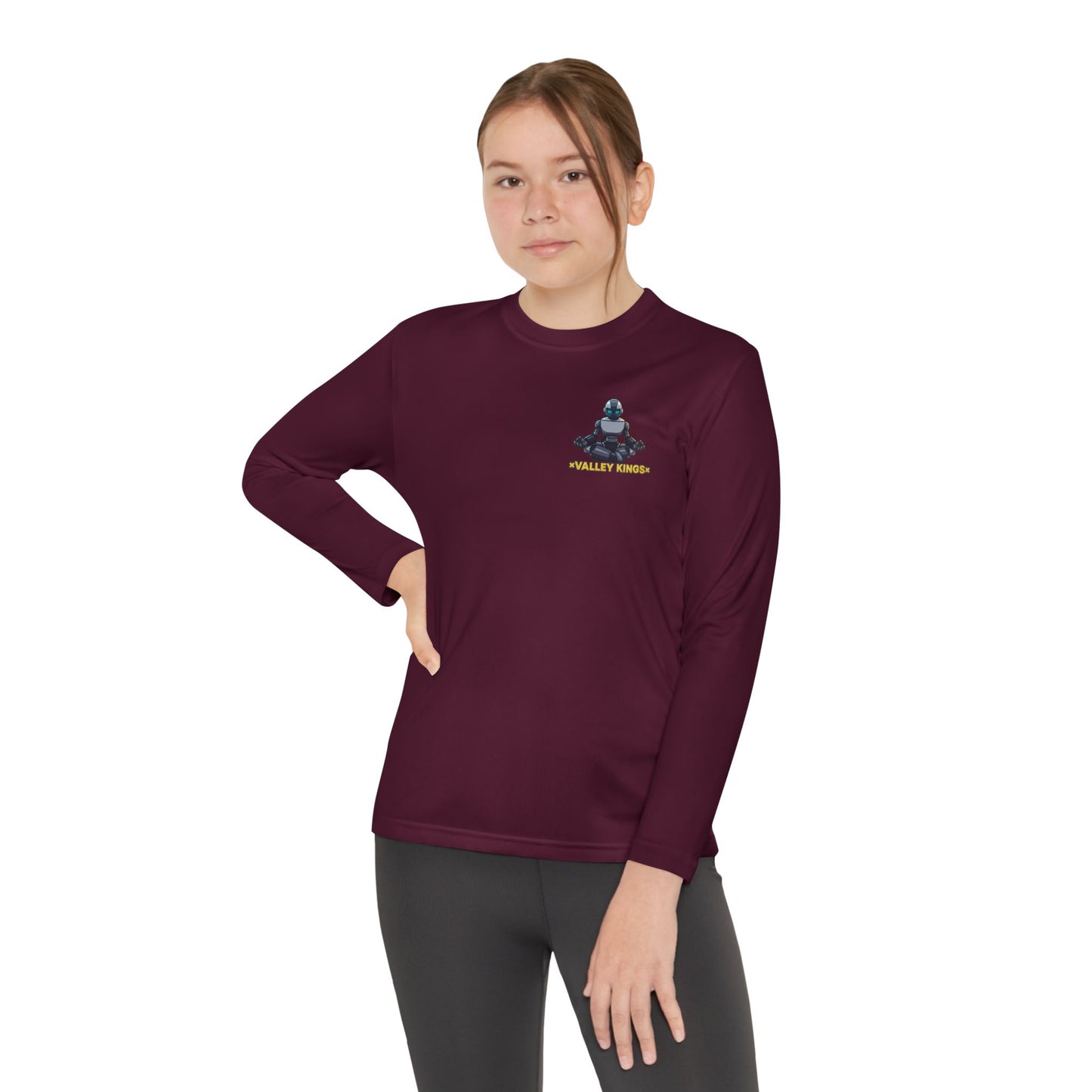 Long Sleeve Tee Robot Ninja Peaceful Meditate