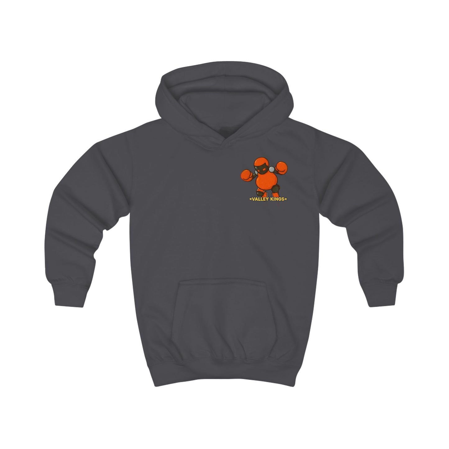 Kids Hoodie - Valleykings Fun Robot Character Design