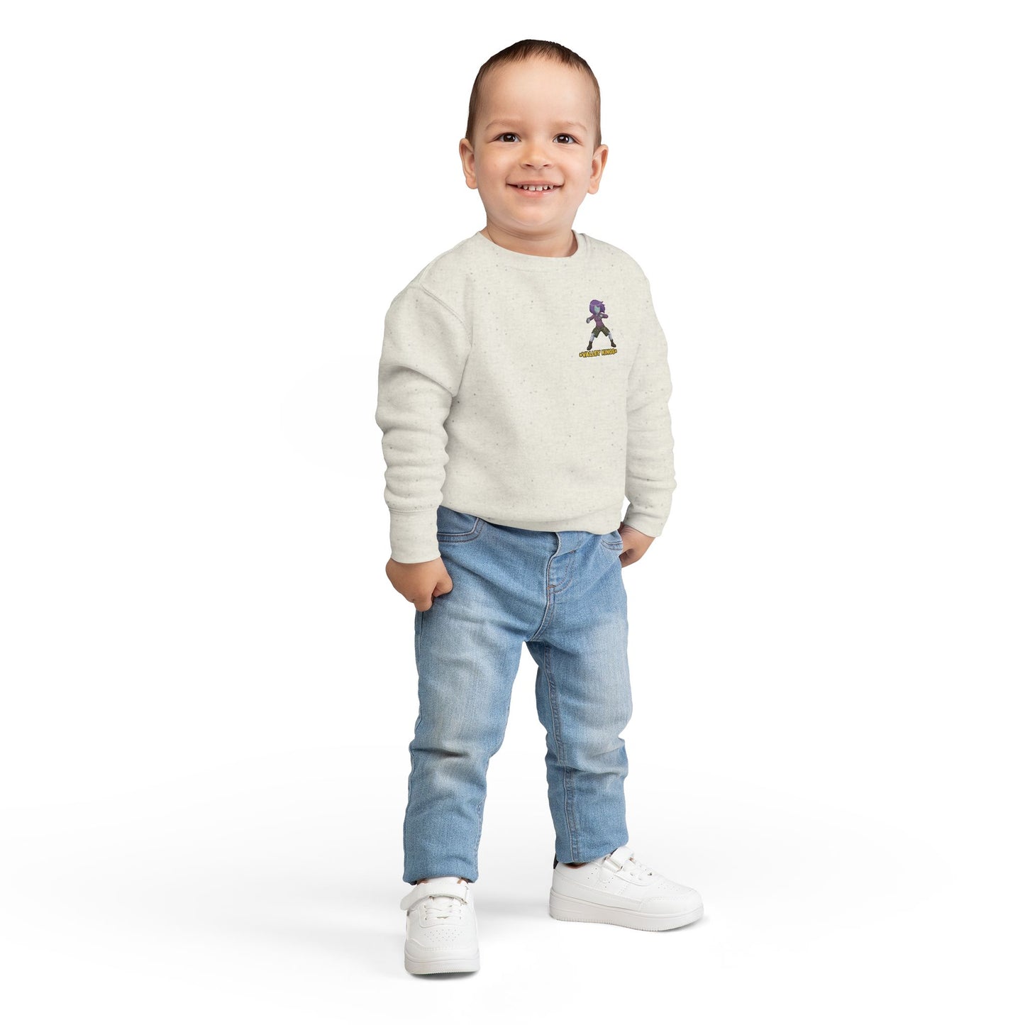Toddler Sweatshirt - Brave Cygnus Robot Warrior Design