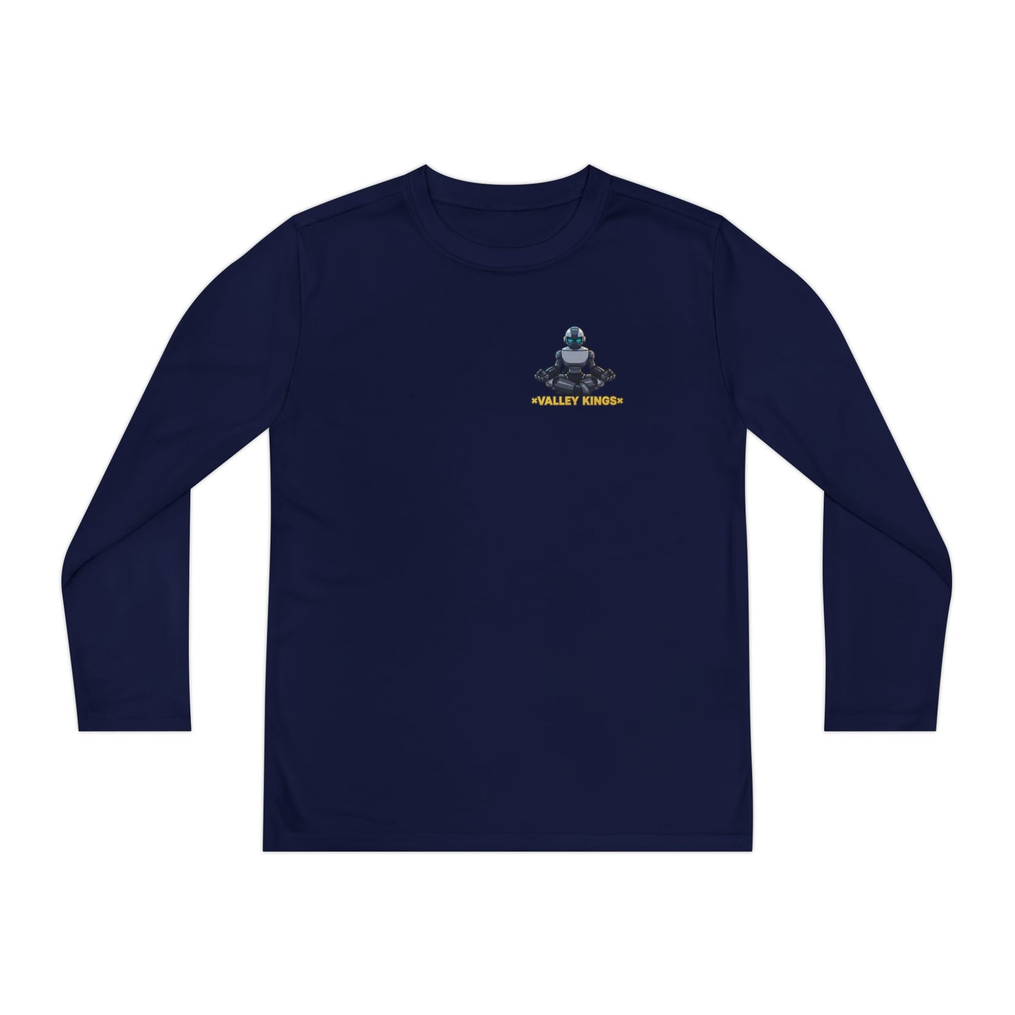 Long Sleeve Tee Robot Ninja Peaceful Meditate
