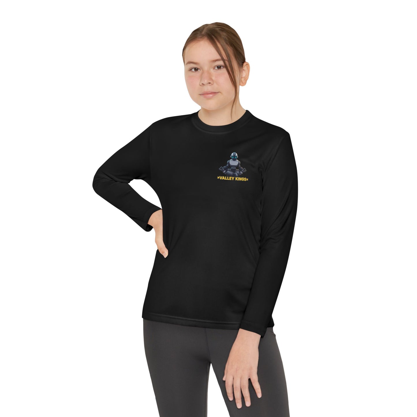 Long Sleeve Tee Robot Ninja Peaceful Meditate