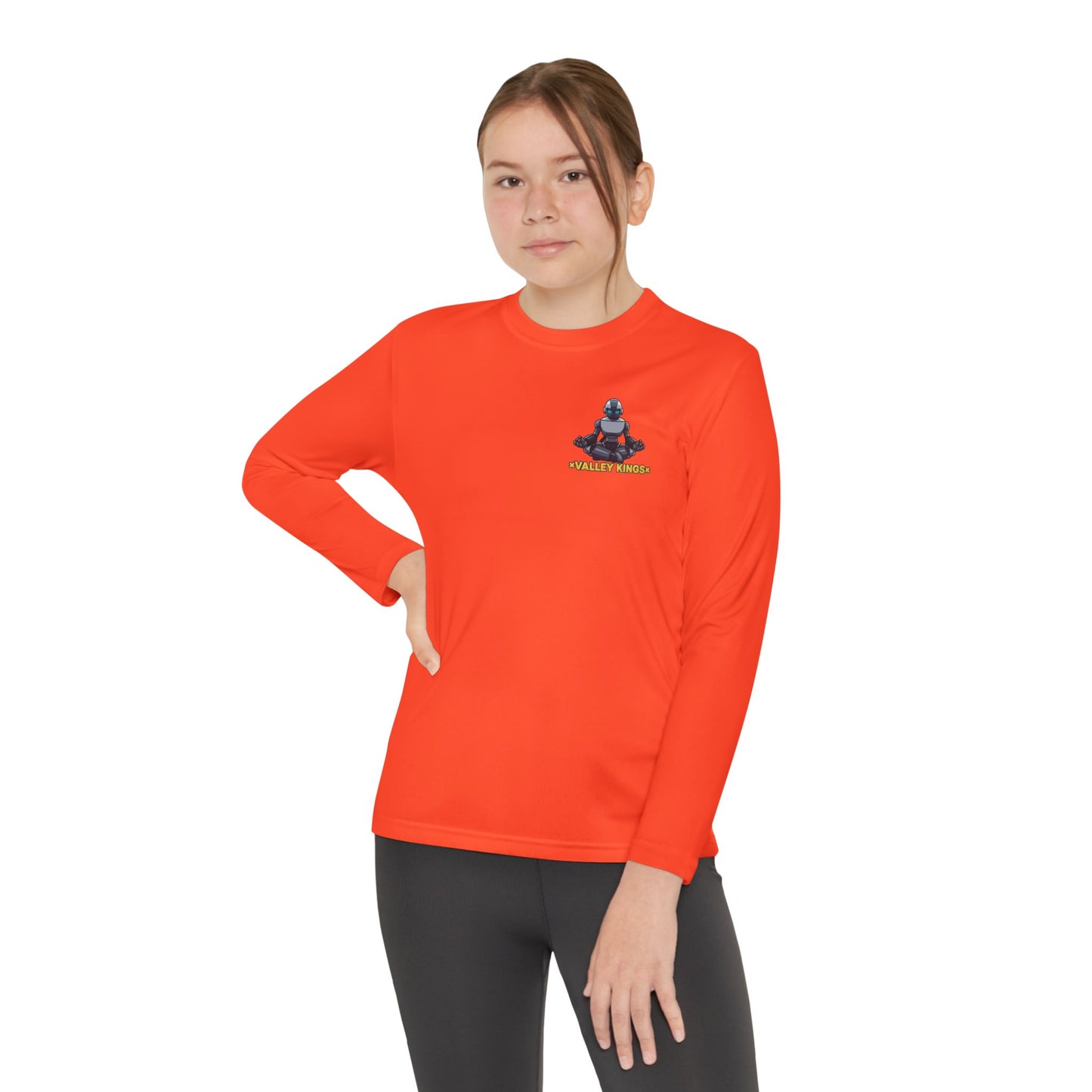 Long Sleeve Tee Robot Ninja Peaceful Meditate