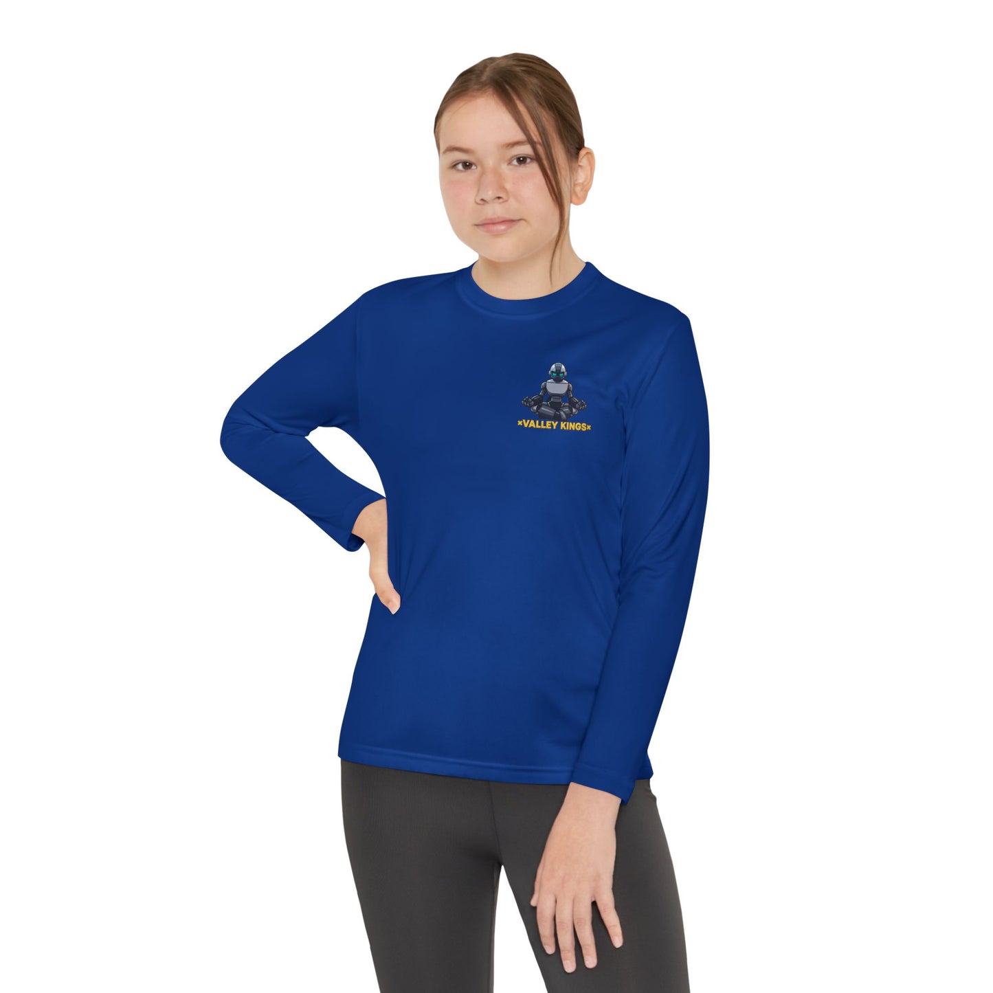 Long Sleeve Tee Robot Ninja Peaceful Meditate