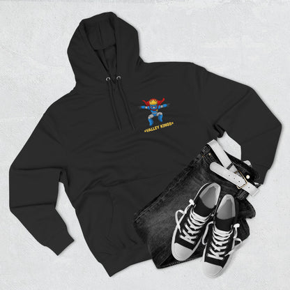 Fleece Hoodie - King Philoso Fun Courageous Robot Character Design