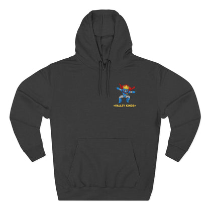 Fleece Hoodie - King Philoso Fun Courageous Robot Character Design