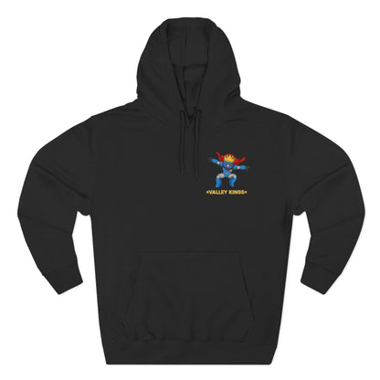 Fleece Hoodie - King Philoso Fun Courageous Robot Character Design