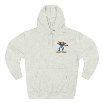 Fleece Hoodie - King Philoso Fun Courageous Robot Character Design