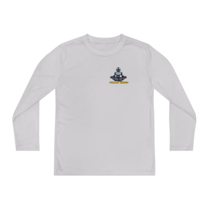 Long Sleeve Tee Robot Ninja Peaceful Meditate
