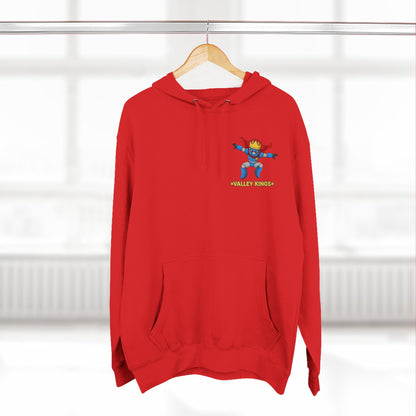 Fleece Hoodie - King Philoso Fun Courageous Robot Character Design