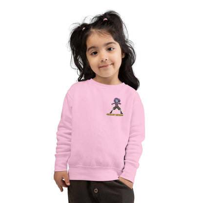 Toddler Sweatshirt - Brave Cygnus Robot Warrior Design