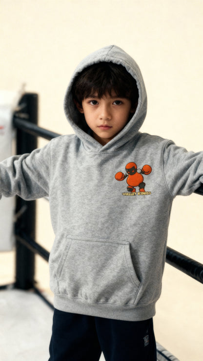 Kids Hoodie - Valleykings Fun Robot Character Design