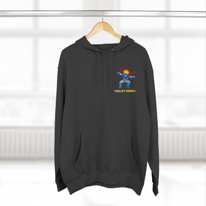 Fleece Hoodie - King Philoso Fun Courageous Robot Character Design