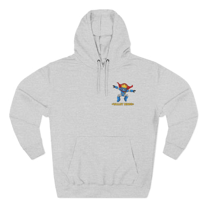 Fleece Hoodie - King Philoso Fun Courageous Robot Character Design